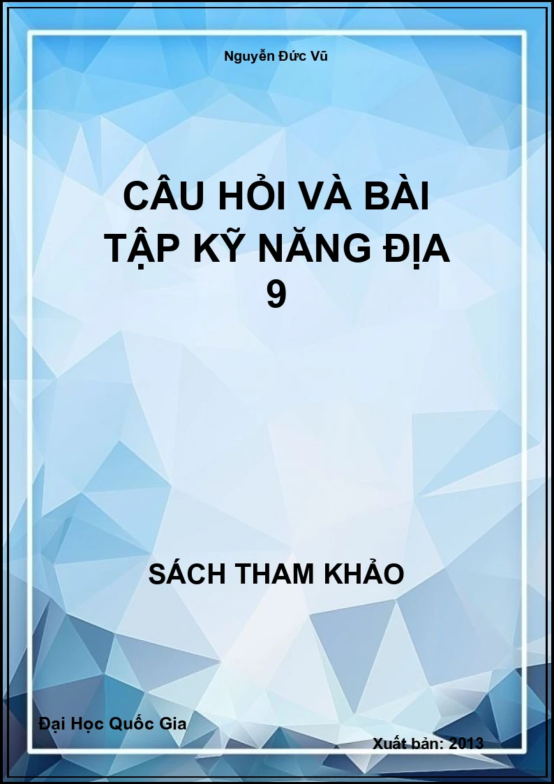 Câu hỏi và bài tập kỹ năng Địa 9