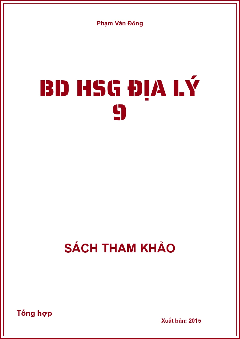 BD HSG Địa lý 9