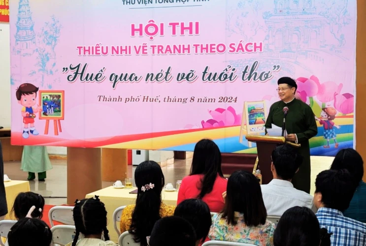 Khai mạc Vòng chung kết Hội thi vẽ tranh theo sách chủ đề “Huế qua nét vẽ tuổi thơ”