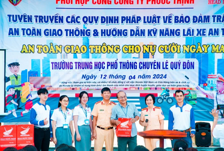 Tuyên truyền về An toàn giao thông tại Chuyên Lê Quý Đôn Ninh Thuận