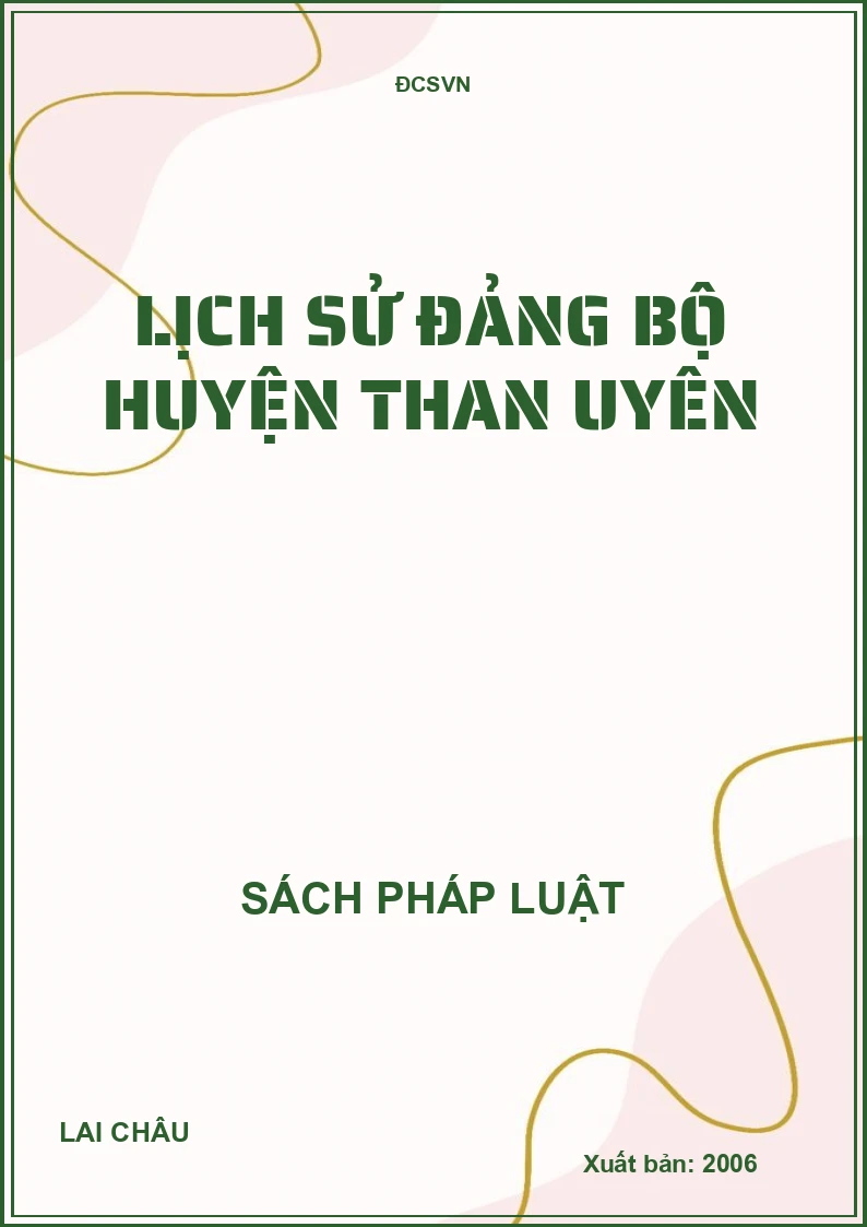 Lịch sử Đảng bộ Huyện Than Uyên