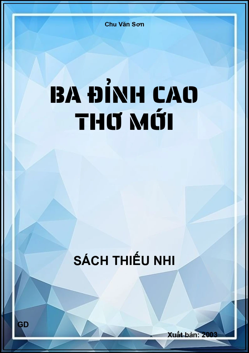 Ba đỉnh cao thơ mới