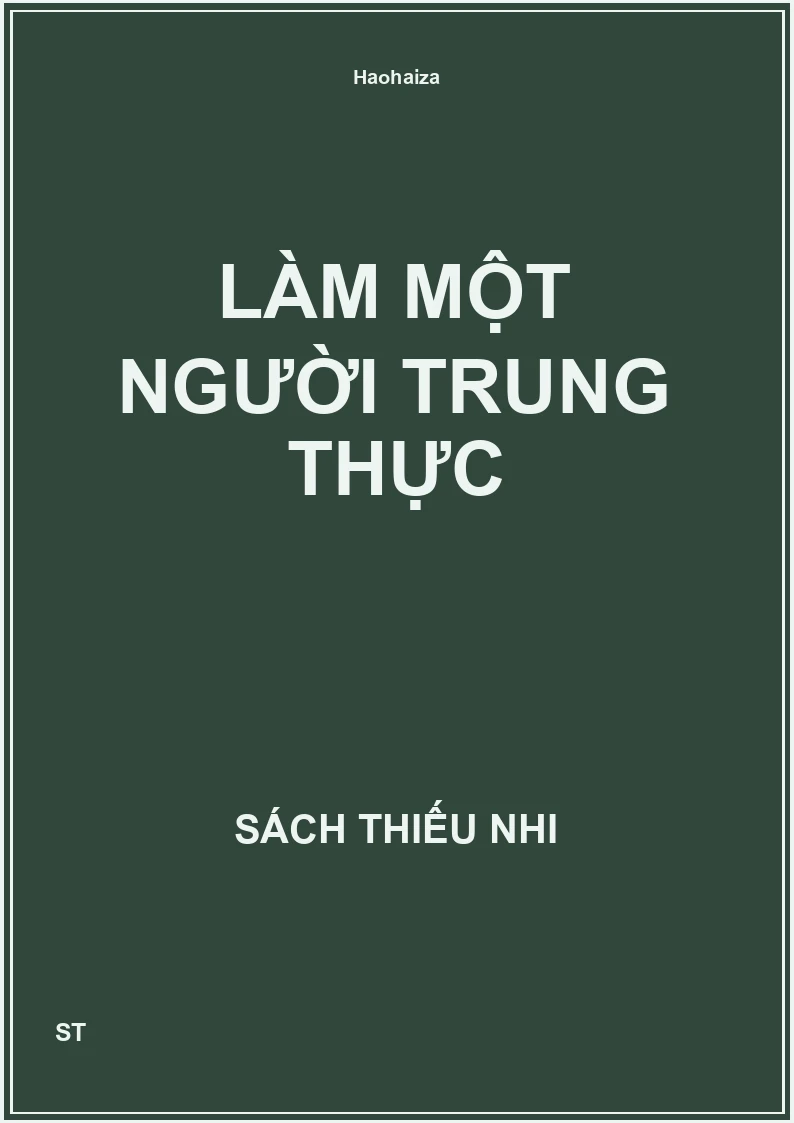 Làm một người trung thực