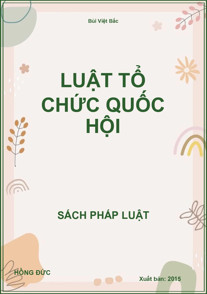 Luật tổ chức quốc hội