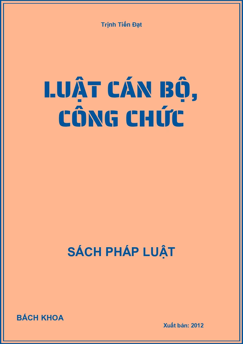 Luật cán bộ, công chức