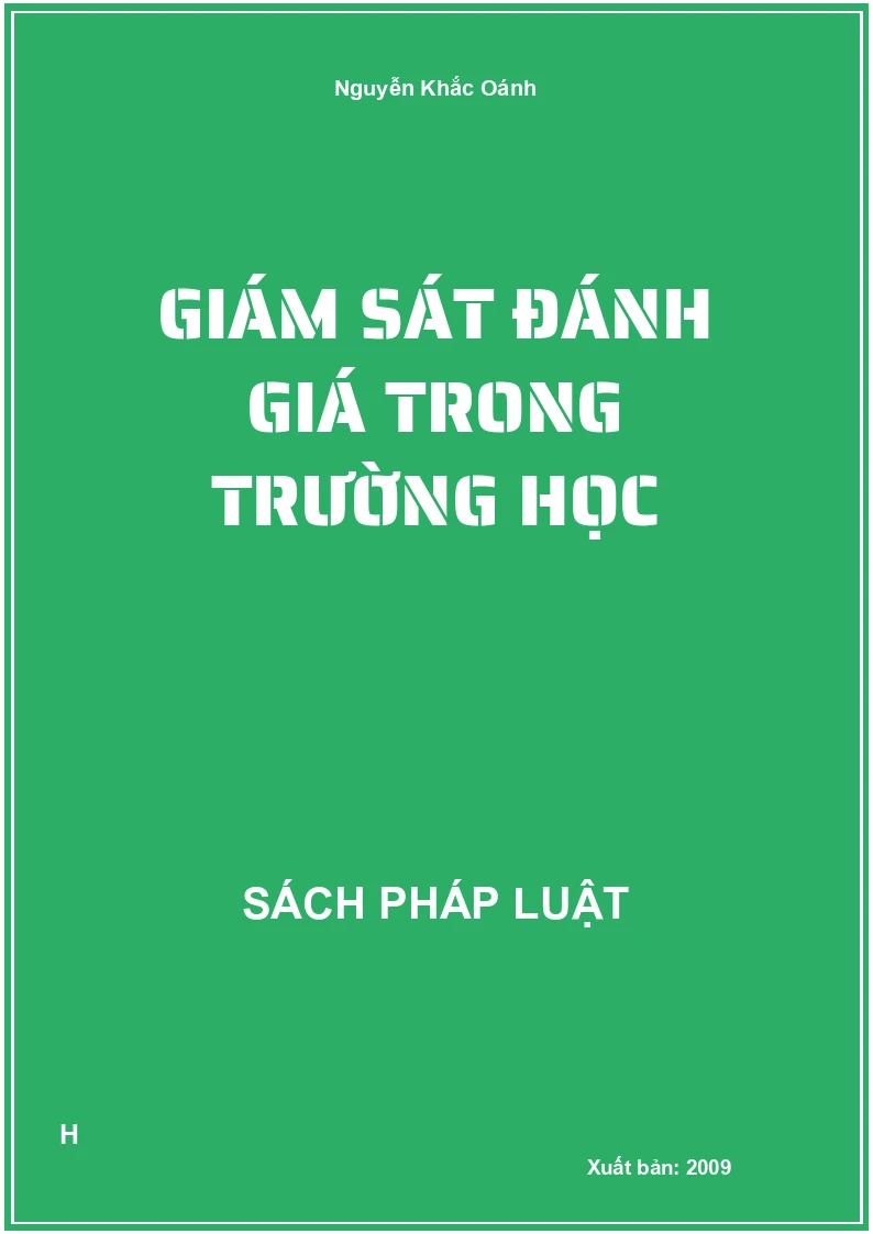 Giám sát đánh giá trong trường học