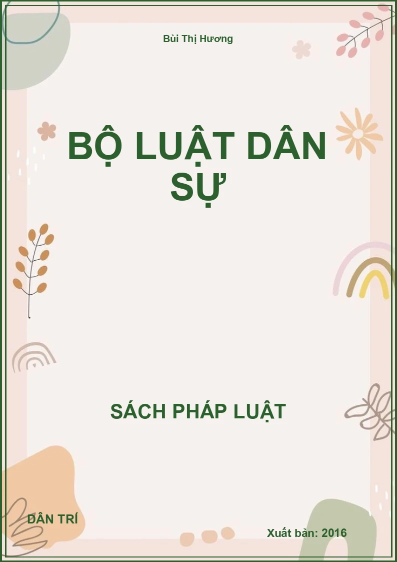Bộ luật dân sự
