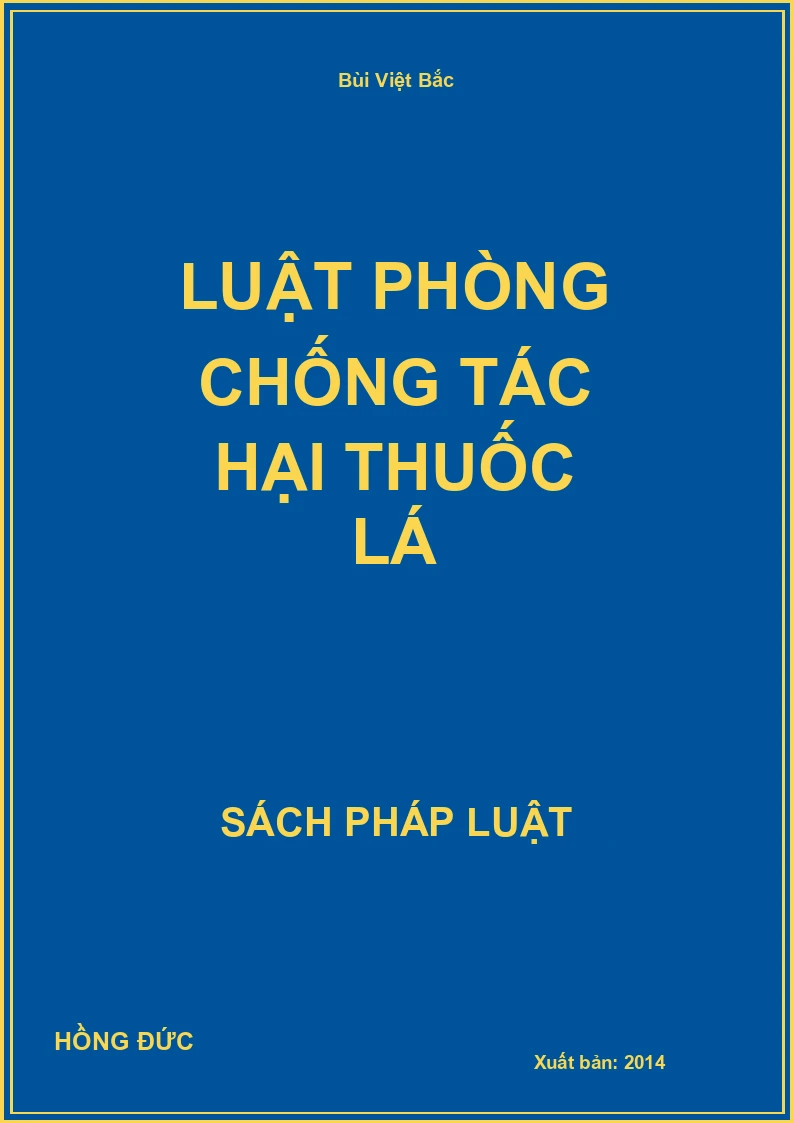 Luật phòng chống tác hại thuốc lá