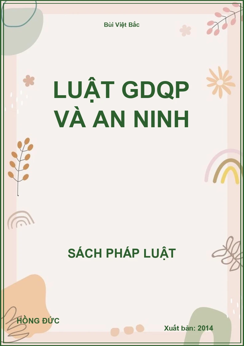 Luật GDQP và AN NINH