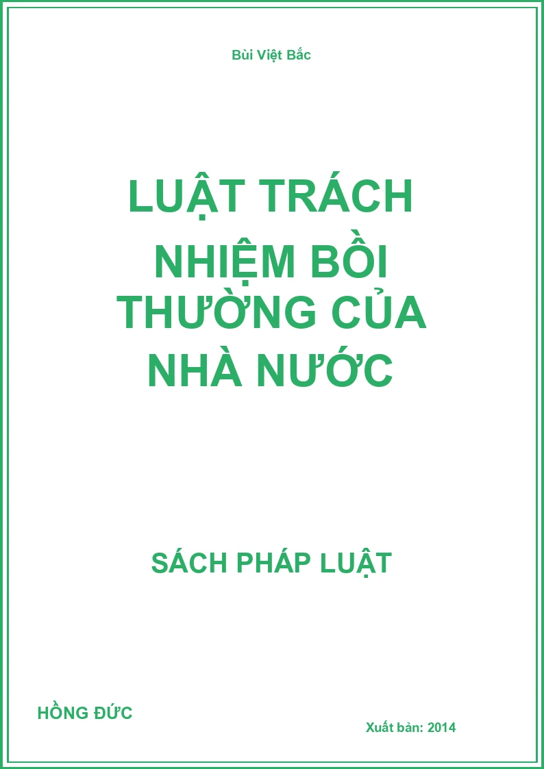 Luật trách nhiệm bồi thường của nhà nước