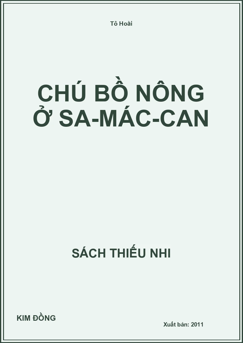 Chú bồ nông ở Sa-mác-can