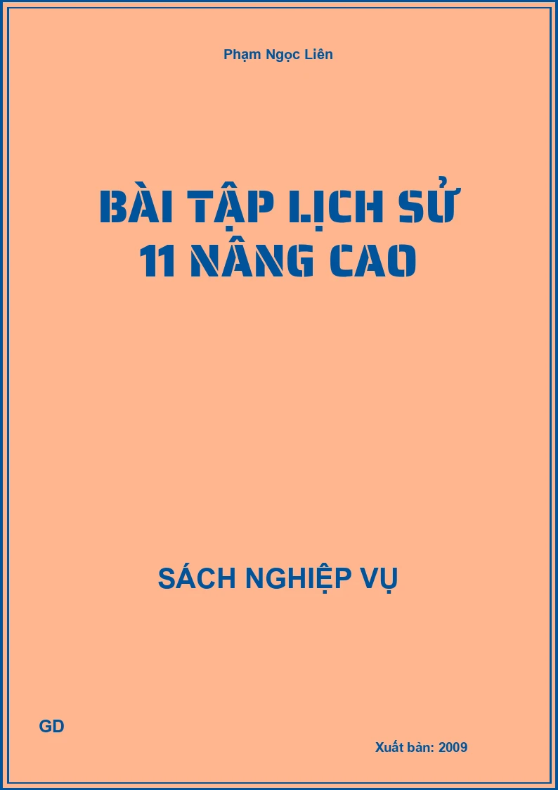 Bài tập lịch sử 11 nâng cao