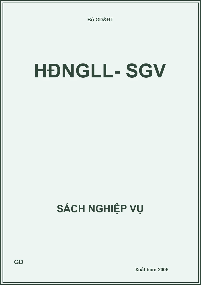 HĐNGLL- SGV
