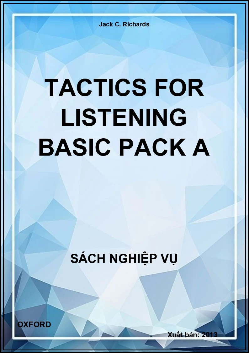 Tactics for listening Basic pack A