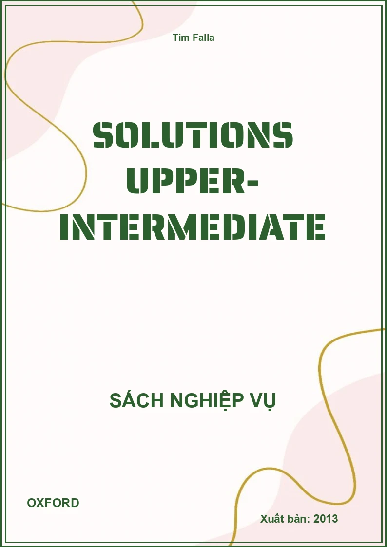 Solutions Upper- Intermediate
