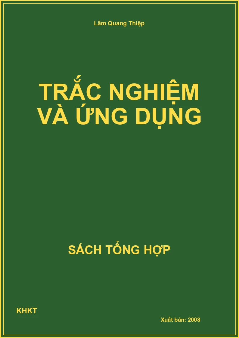 Trắc nghiệm và ứng dụng