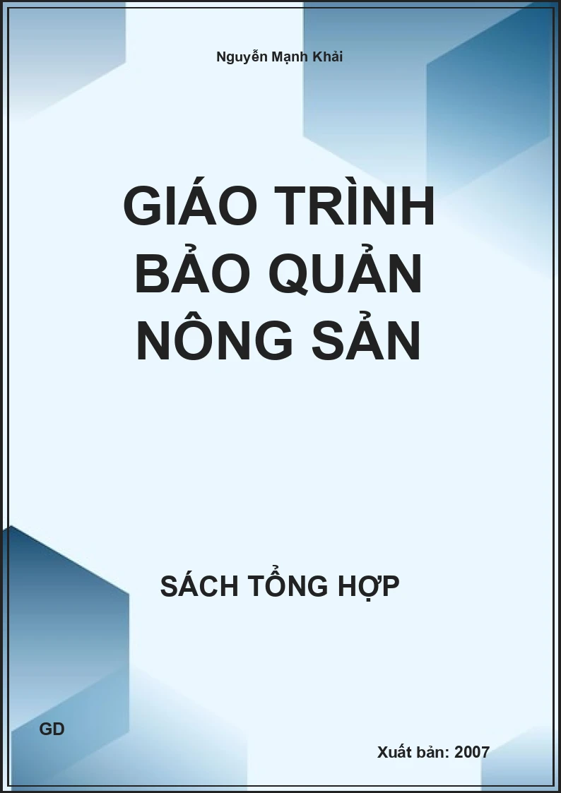 Giáo trình bảo quản nông sản