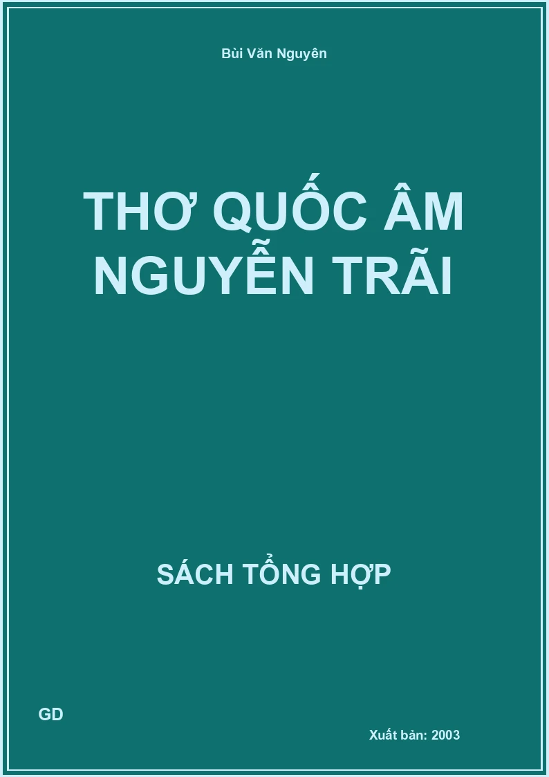 Thơ quốc âm Nguyễn Trãi