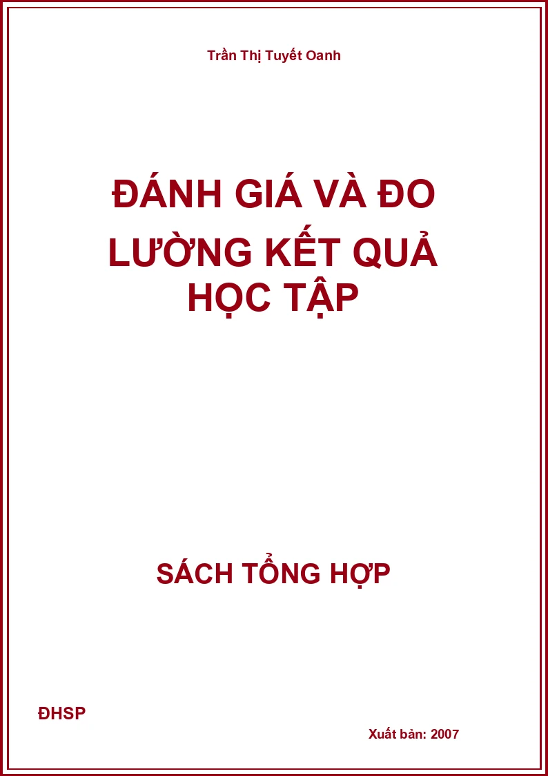 Đánh giá và đo lường kết quả học tập
