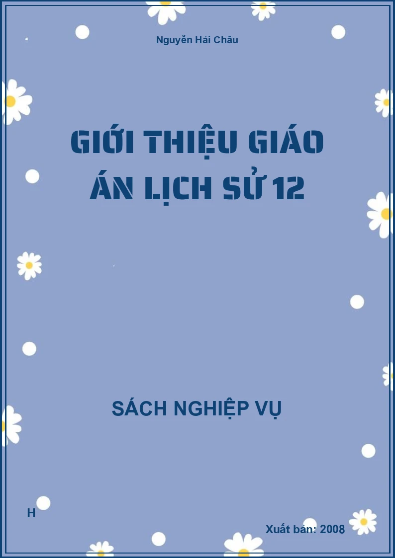 Giới thiệu giáo án lịch sử 12