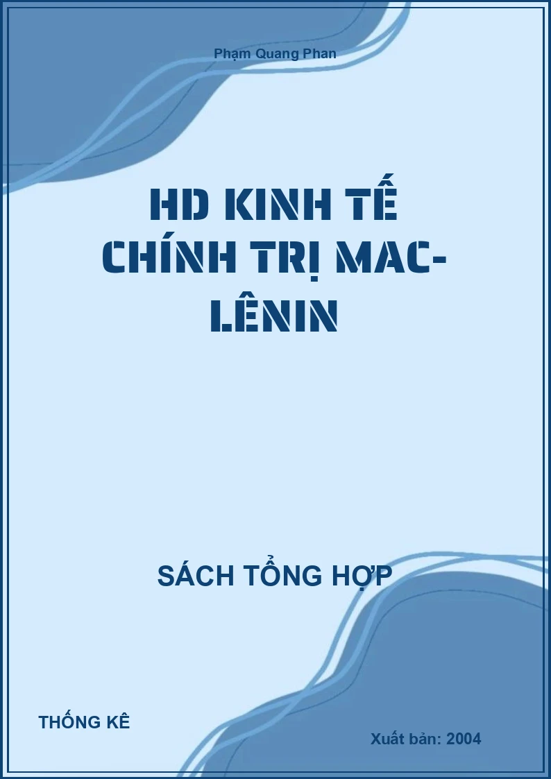 HD kinh tế chính trị Mac- Lênin