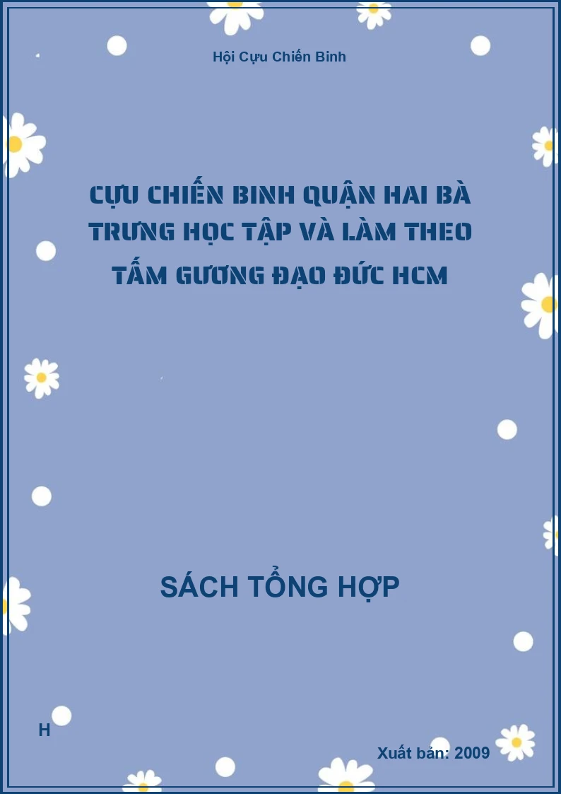 Cựu chiến binh quận hai bà trưng học tập và làm theo tấm gương đạo đức HCM