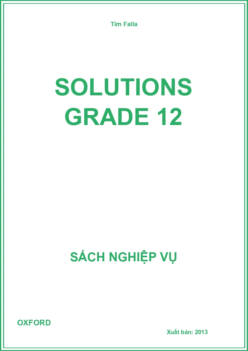 Solutions grade 12