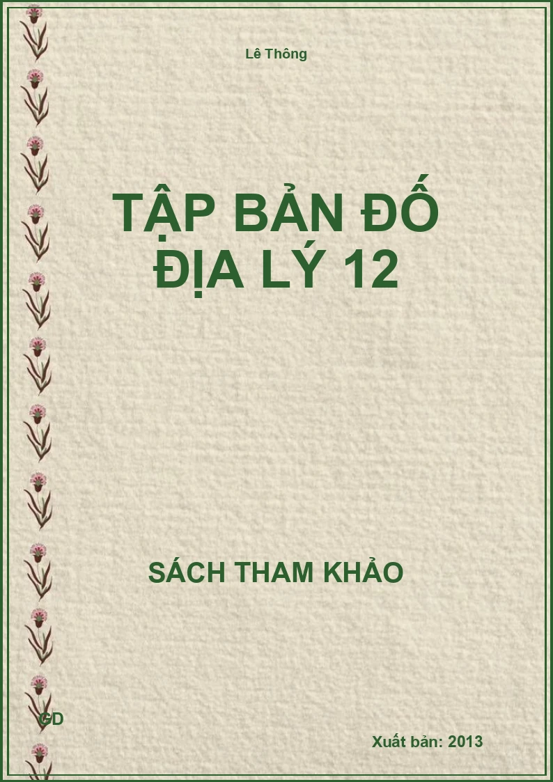 Tập bản đố địa lý 12