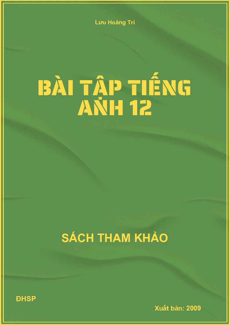 Bài tập tiếng anh 12