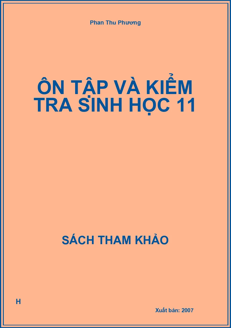 Ôn tập và kiểm tra sinh học 11