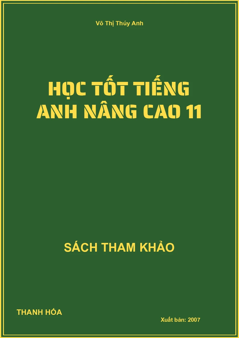 Học tốt tiếng anh nâng cao 11