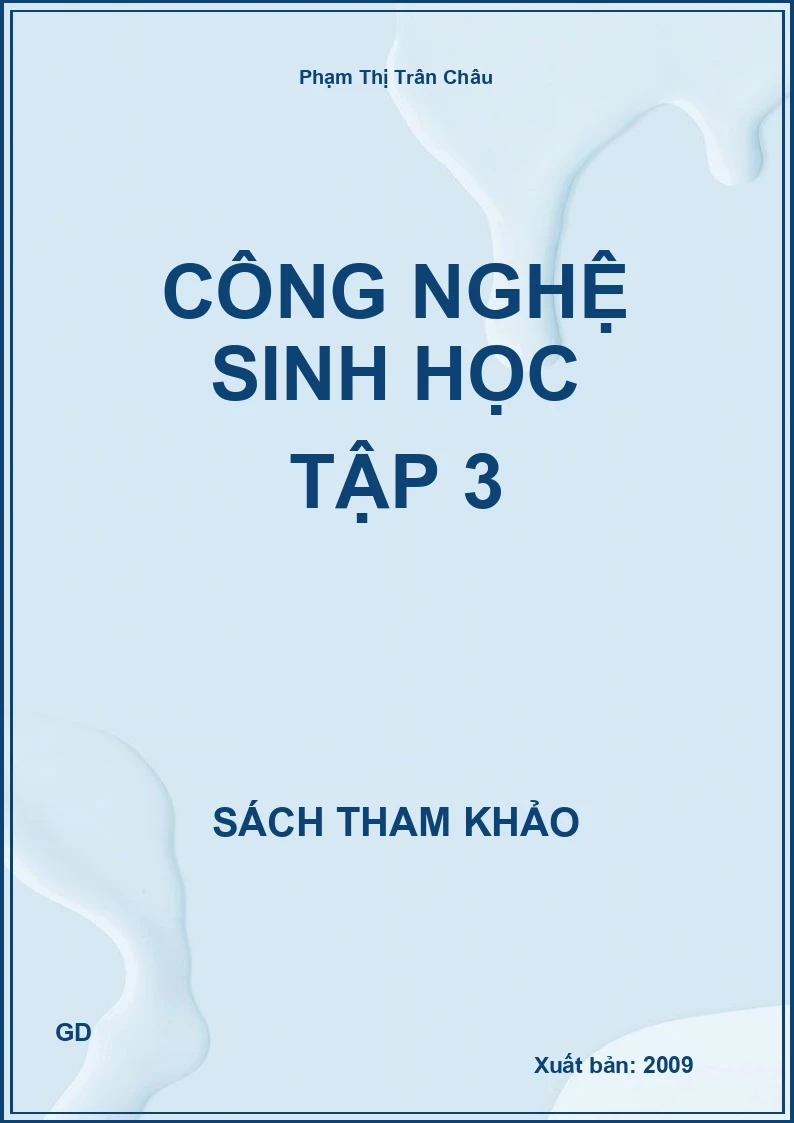 Công nghệ sinh học tập 3