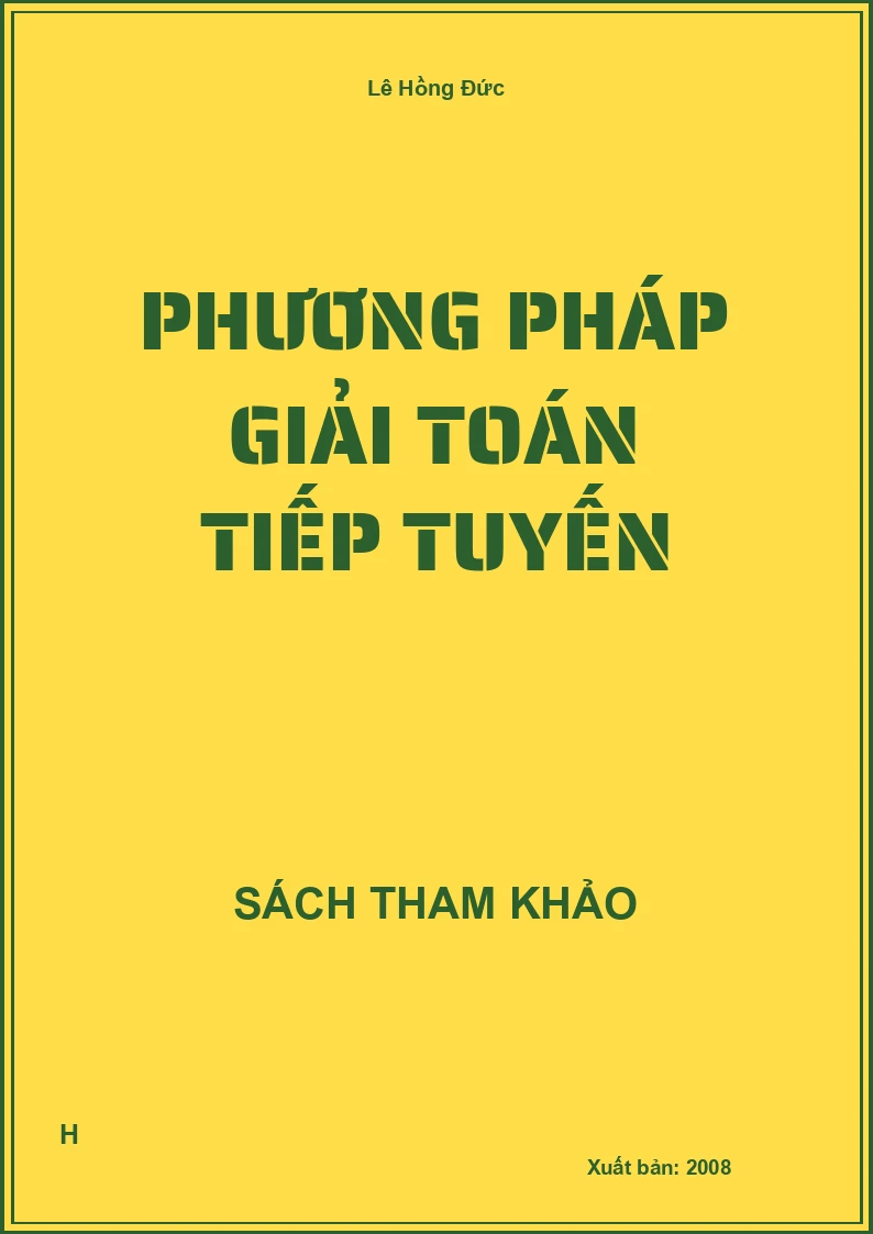 Phương pháp giải toán tiếp tuyến