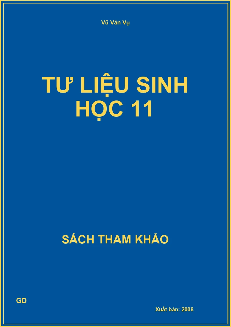 Tư liệu sinh học 11