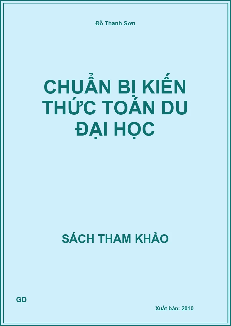 Chuẩn bị kiến thức toán du đại học
