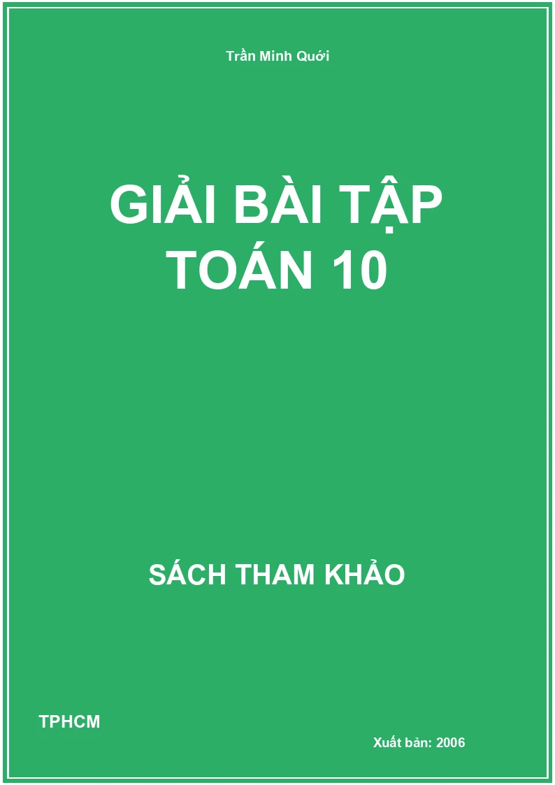 Giải bài tập toán 10