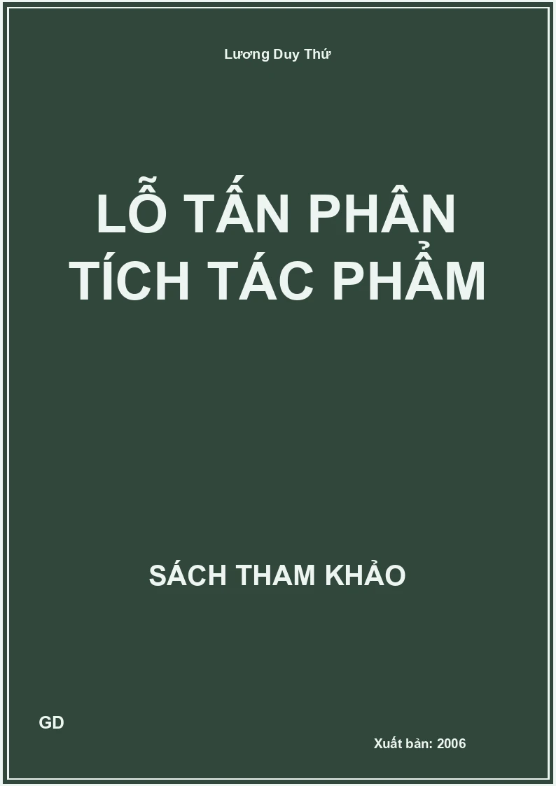 Lỗ Tấn phân tích tác phẩm