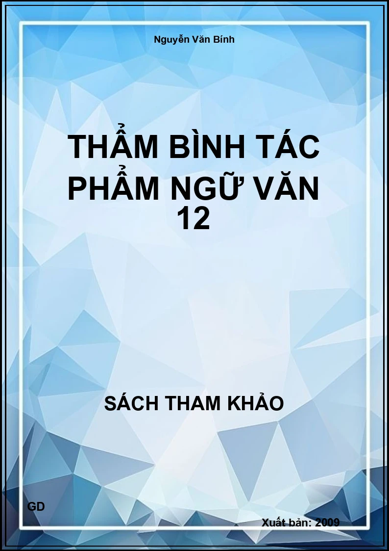 Thẩm bình tác phẩm ngữ văn 12