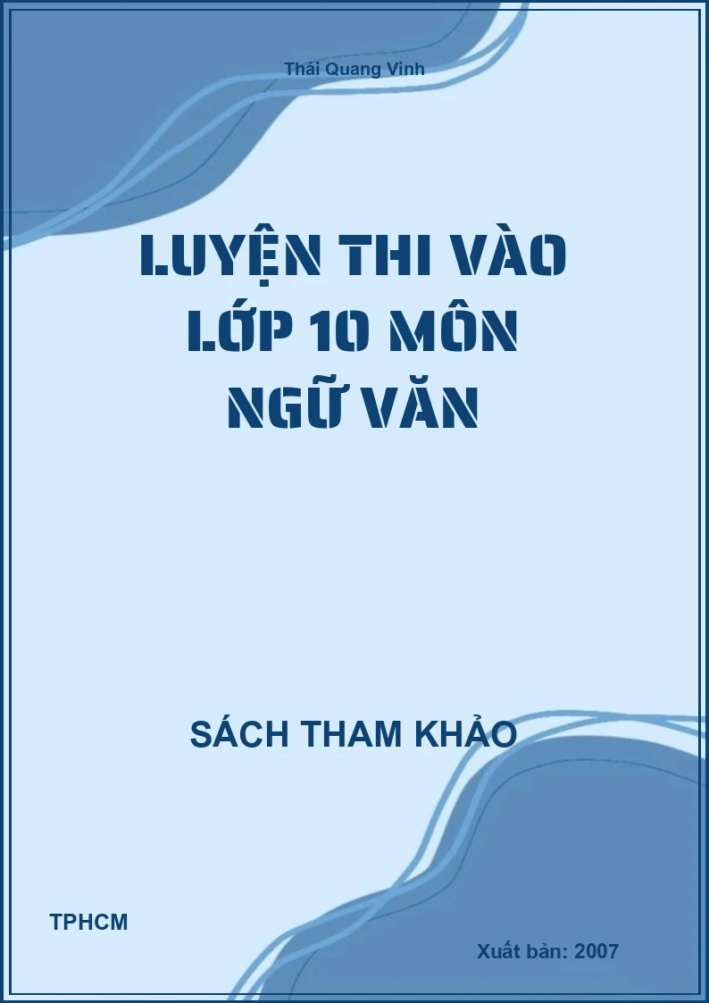 Luyện thi vào lớp 10 môn ngữ văn