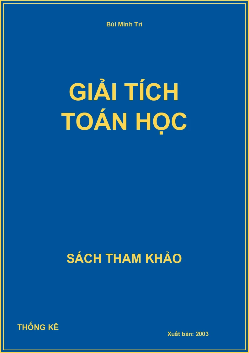 Giải tích toán học