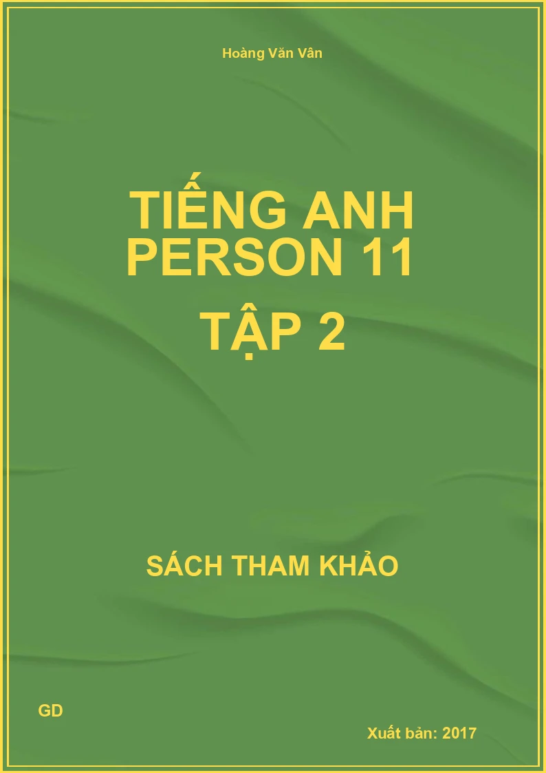 Tiếng anh person 11 tập 2