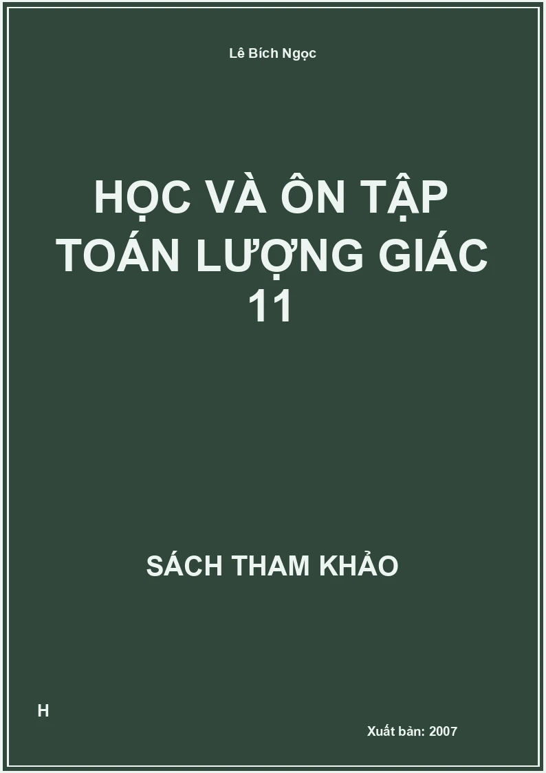 Học và ôn tập toán lượng giác 11
