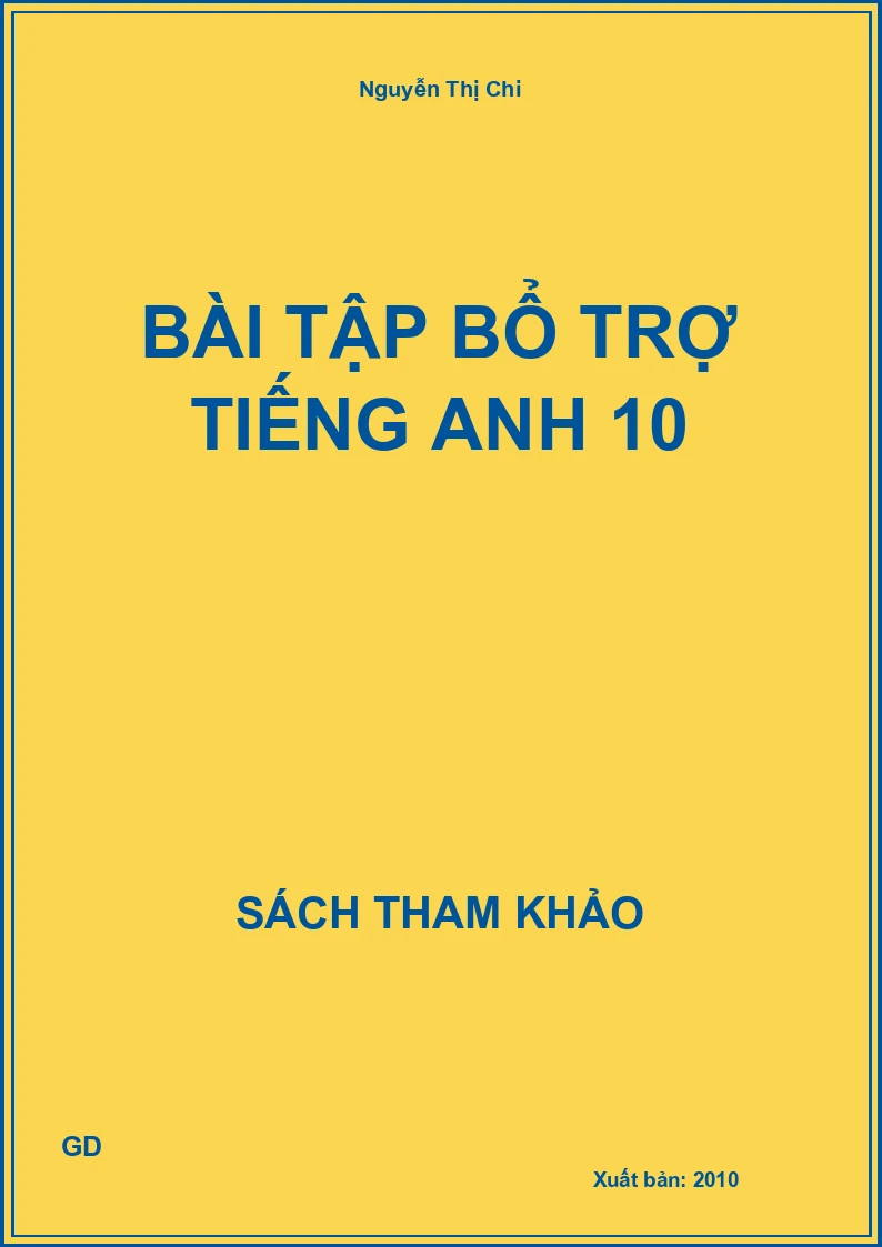 Bài tập bổ trợ tiếng anh 10