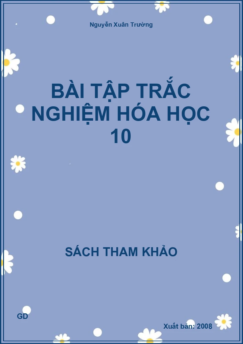 Bài tập trắc nghiệm hóa học 10