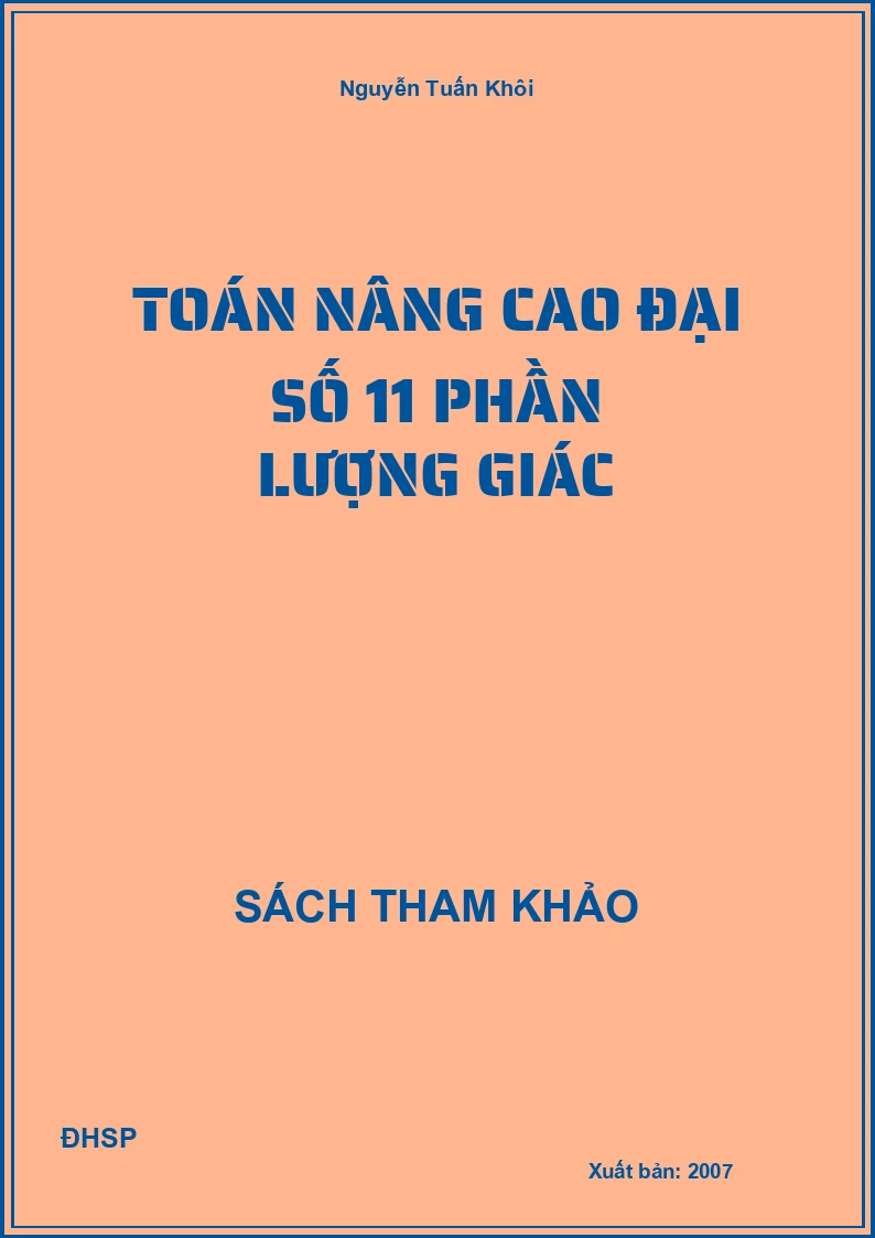 Toán nâng cao đại số 11 phần lượng giác