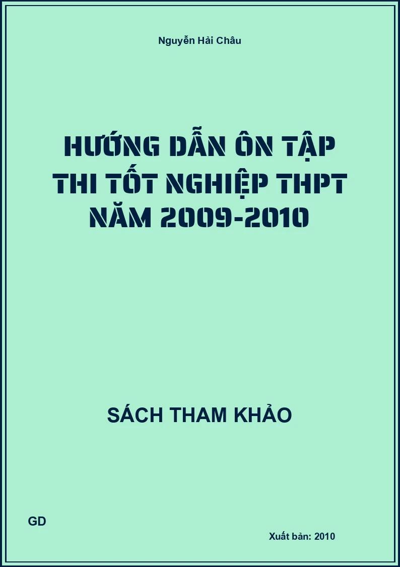 Hướng dẫn ôn tập thi tốt nghiệp thpt năm 2009-2010