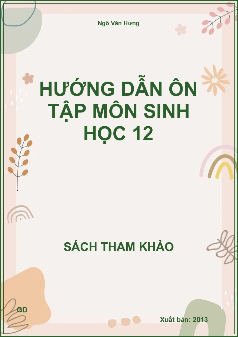 Hướng dẫn ôn tập môn sinh học 12