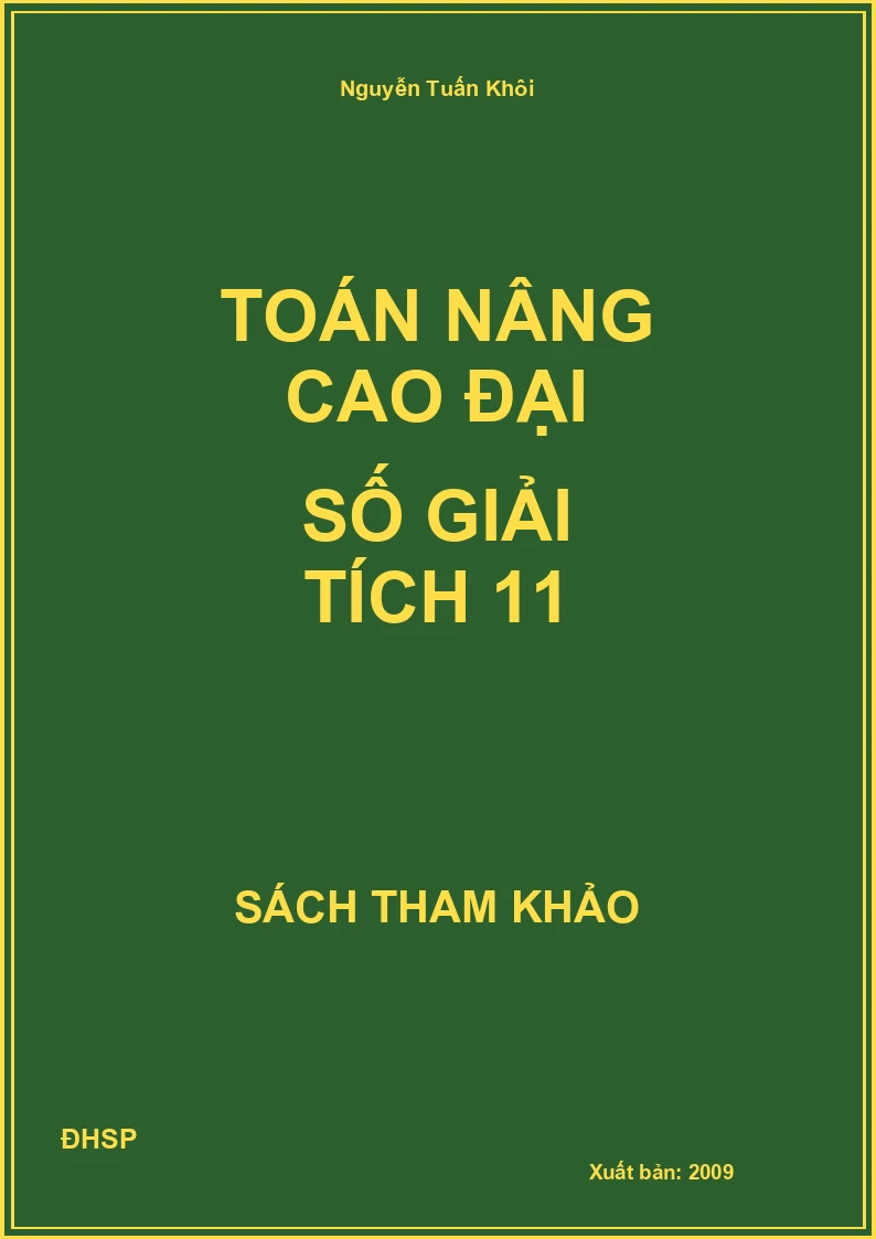Toán nâng cao đại số giải tích 11