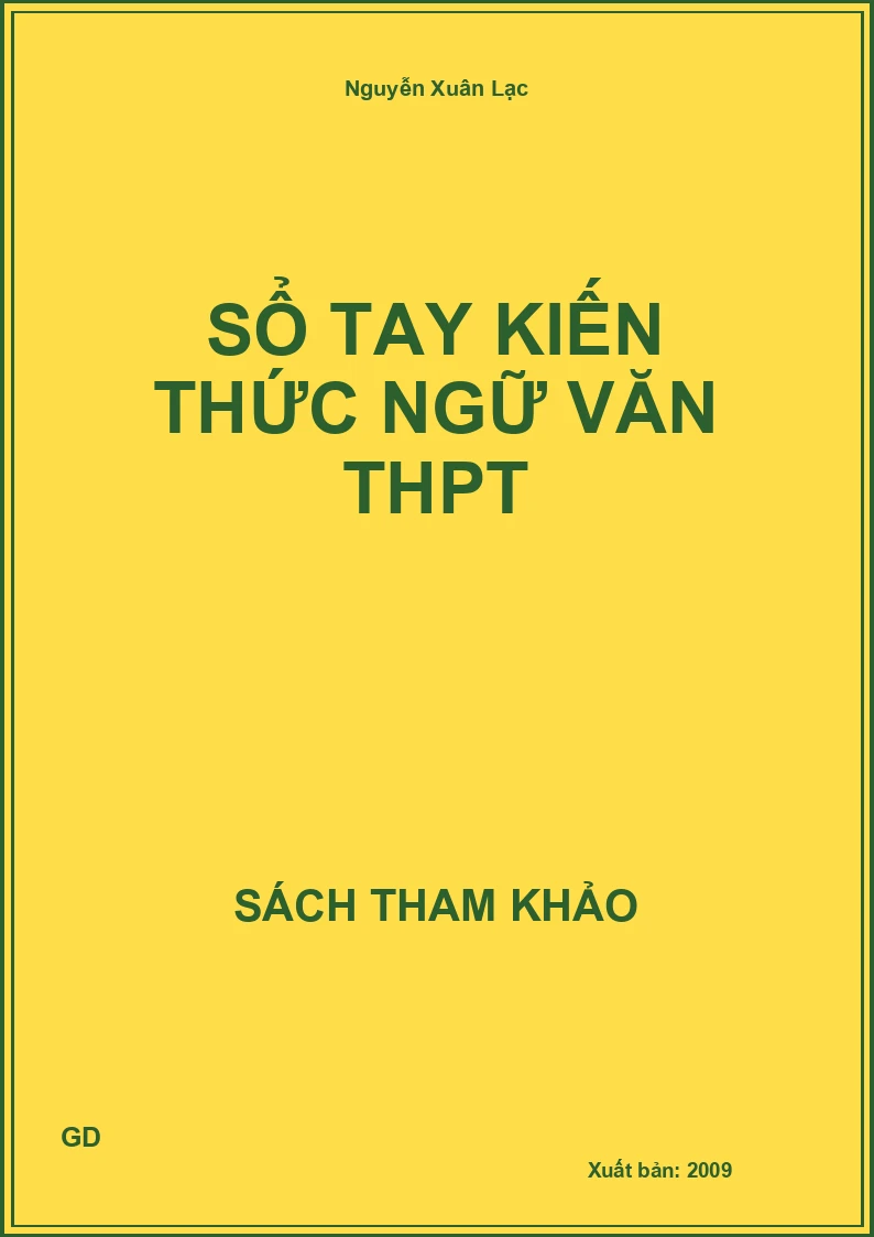 Sổ tay kiến thức ngữ văn thpt