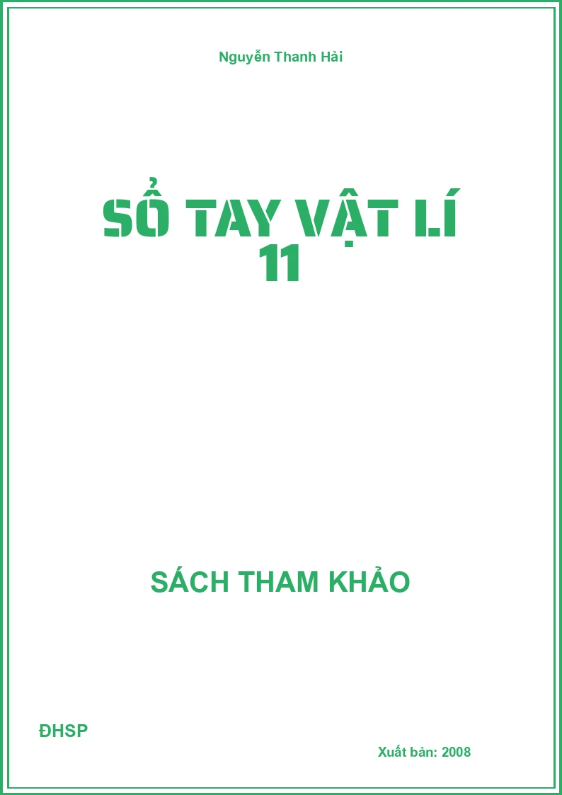 Sổ tay vật lí 11